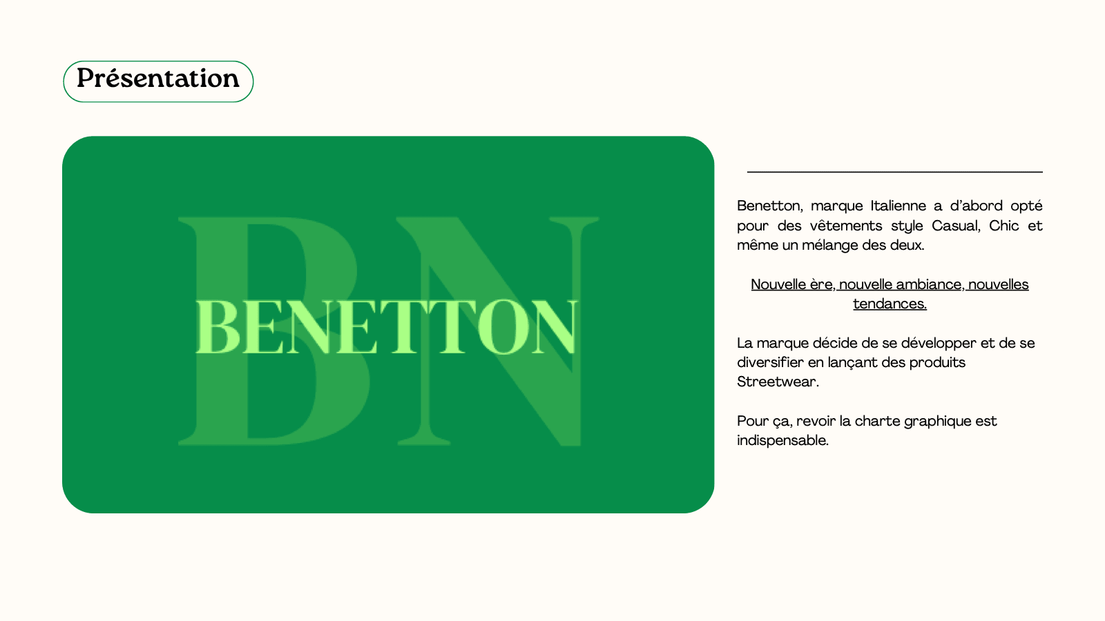 Charte graphique Benetton — page 3 sur 6