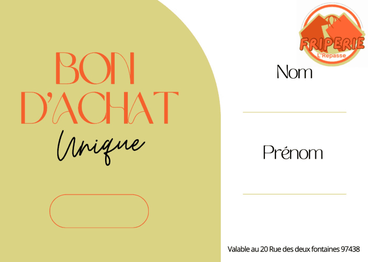 Bon d'achat — version beige