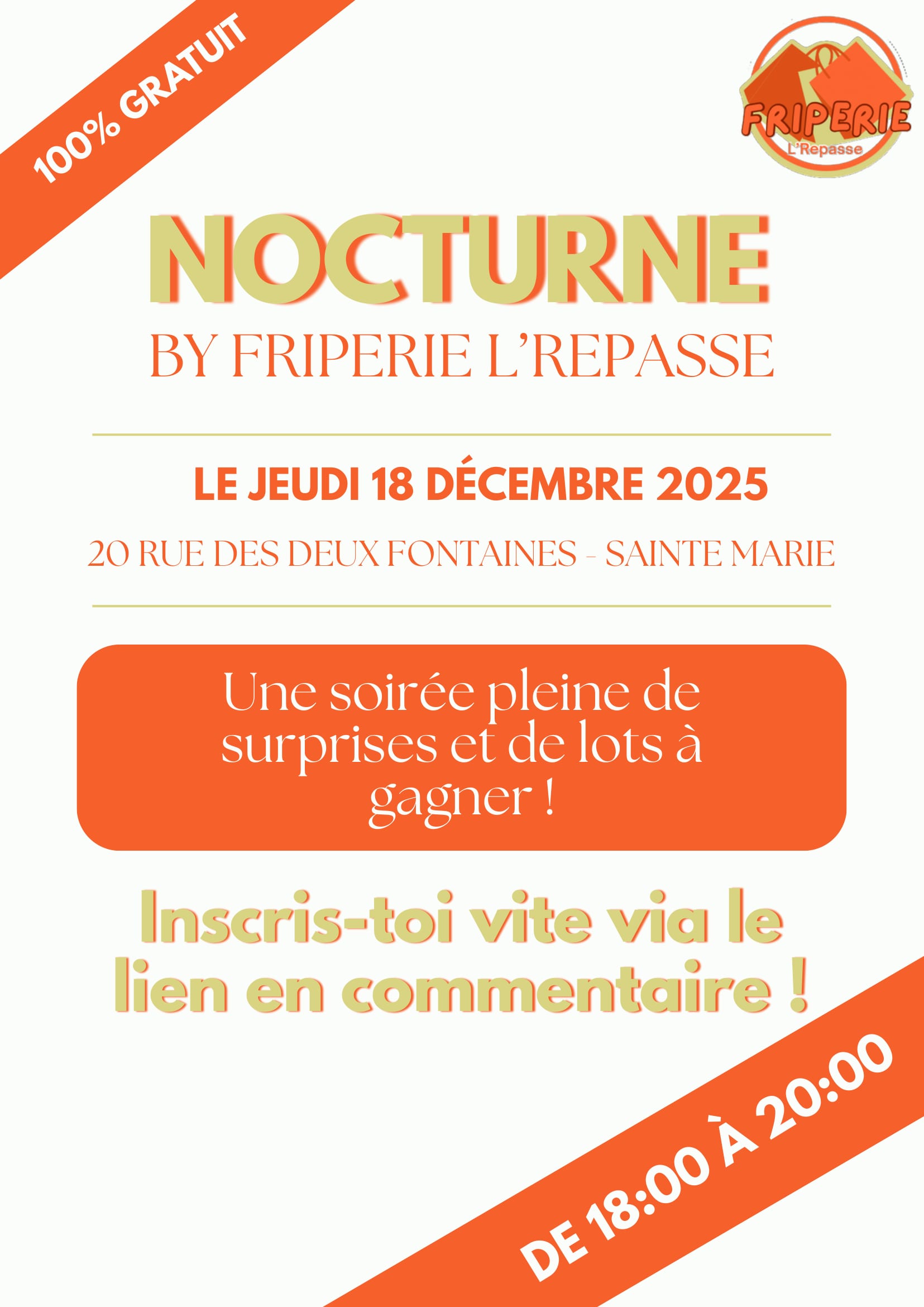 Post de la Nocturne — inscription en commentaire