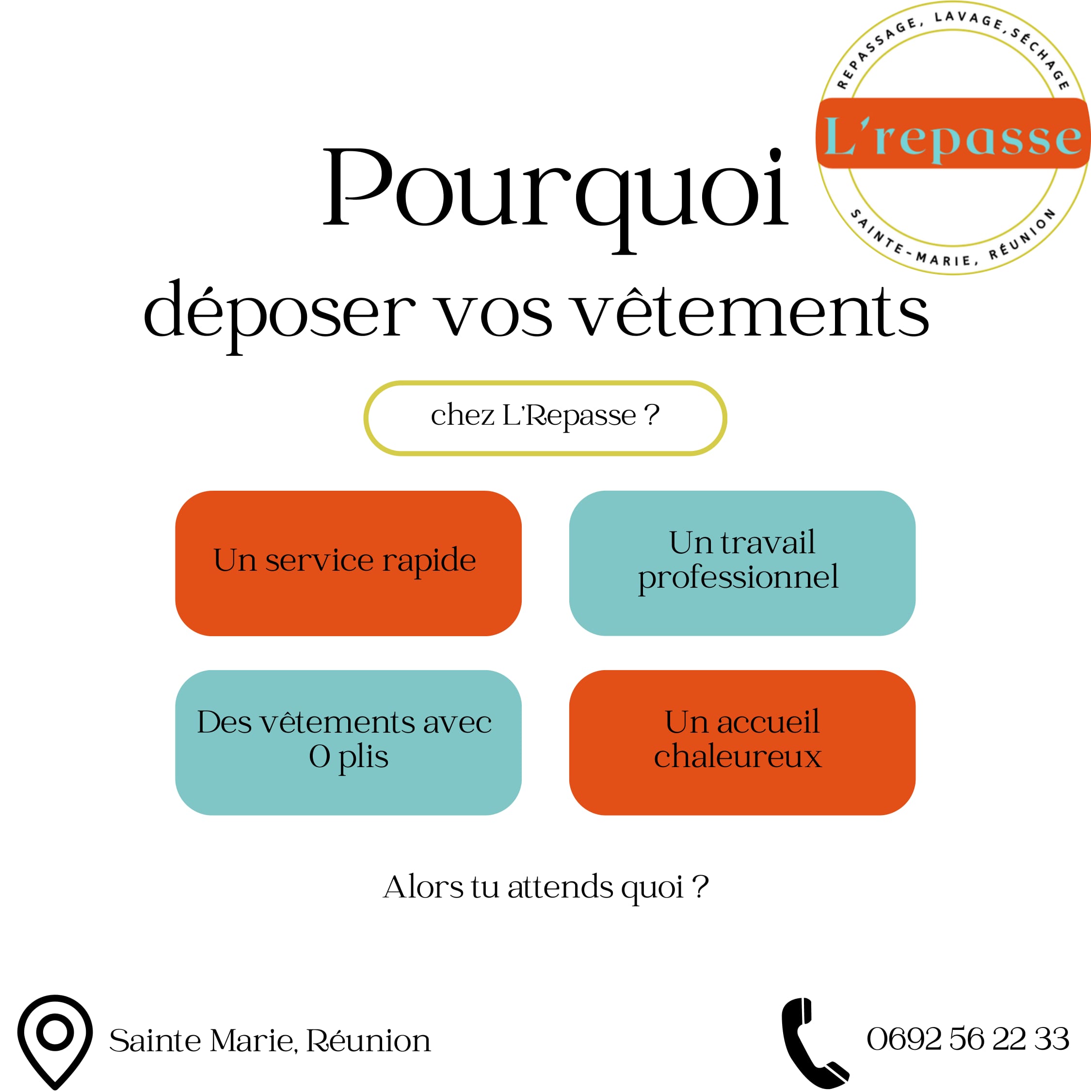Post « Pourquoi déposer vos vêtements chez L'Repasse »