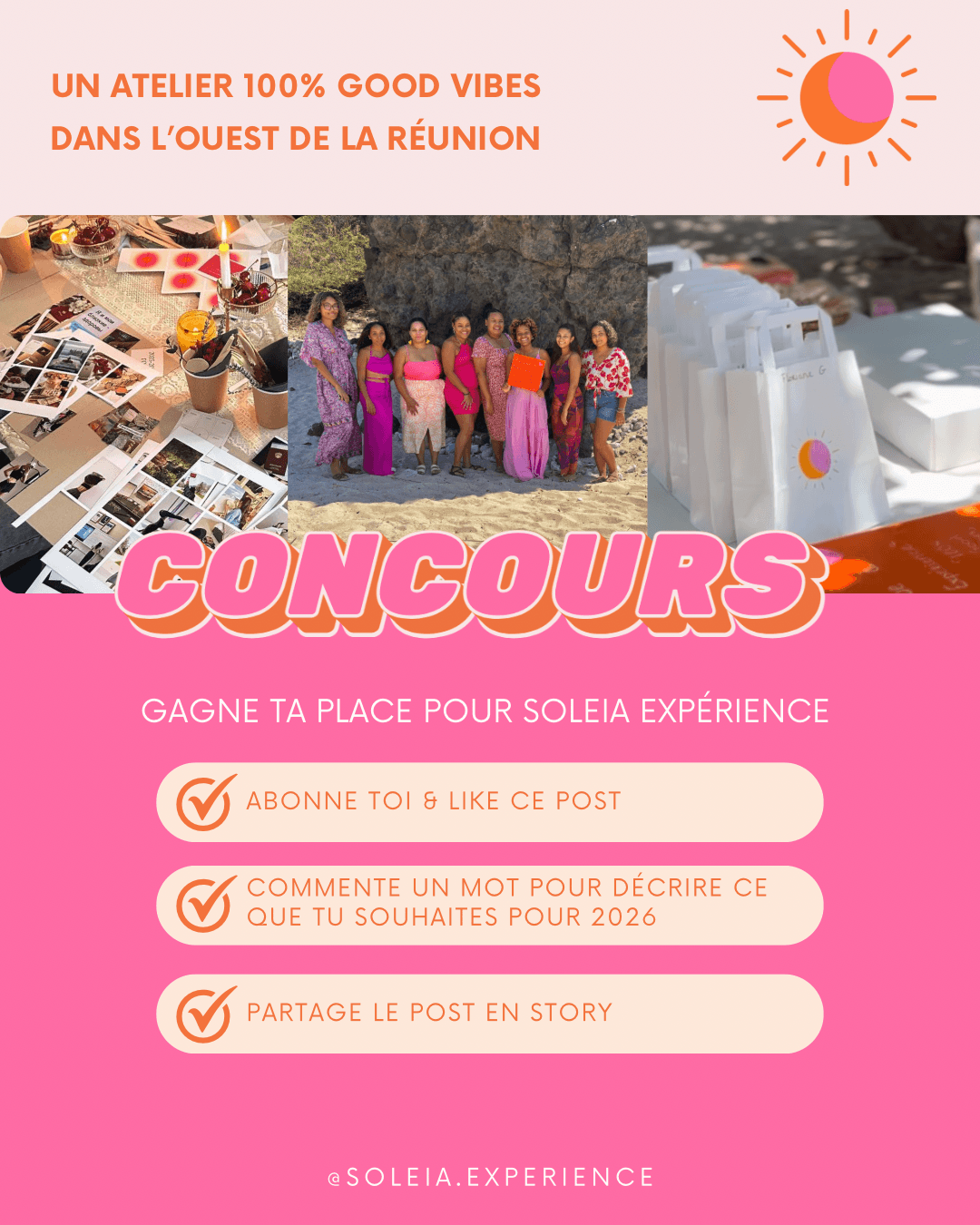 Jeu-concours « Gagne ta place pour Soleia Expérience »
